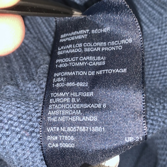 Tommy Hilfiger Size Medium 100% Cotton Sweater in blue VGUC. - Picture 11 of 13